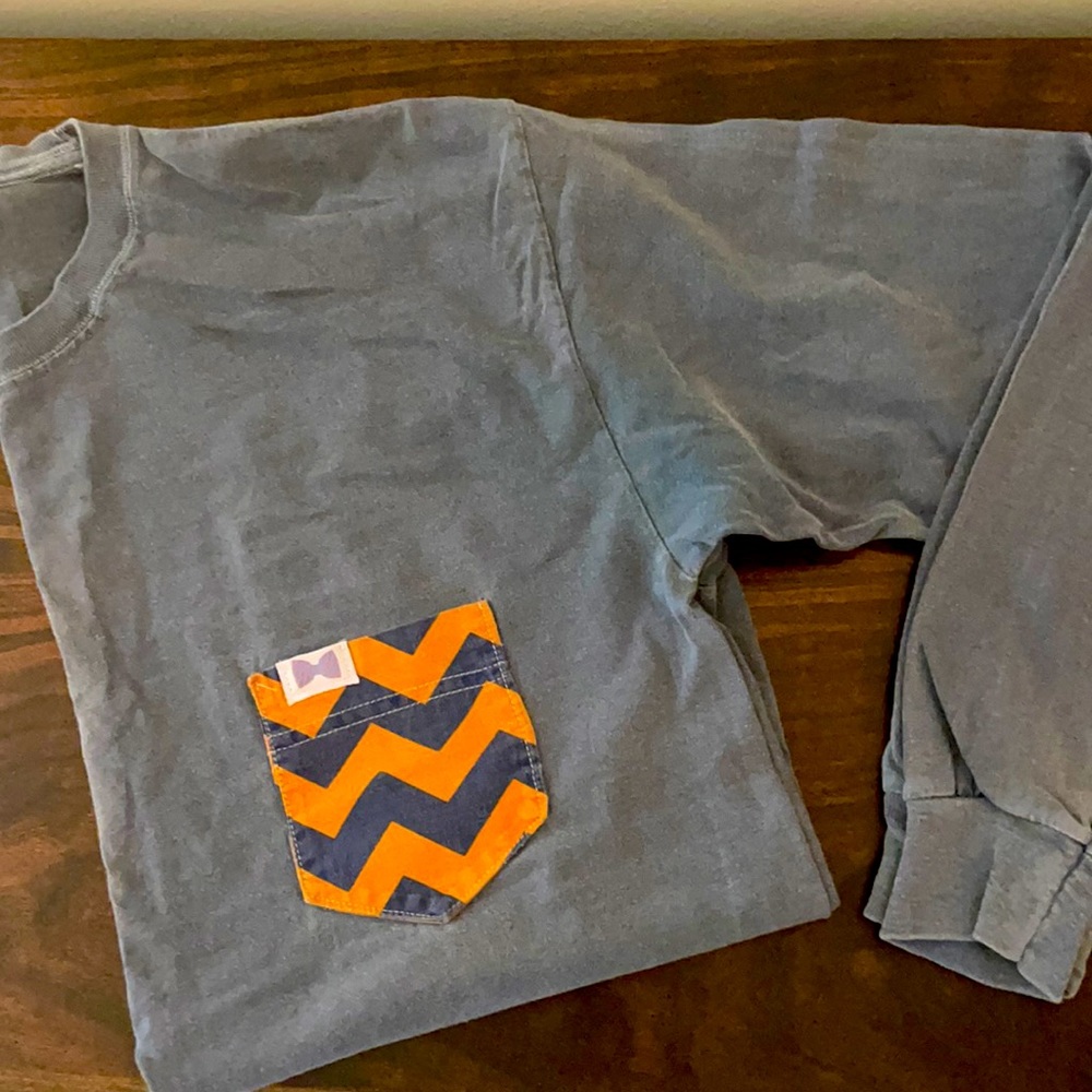 Auburn themed “Frat Collection” pocket shirt